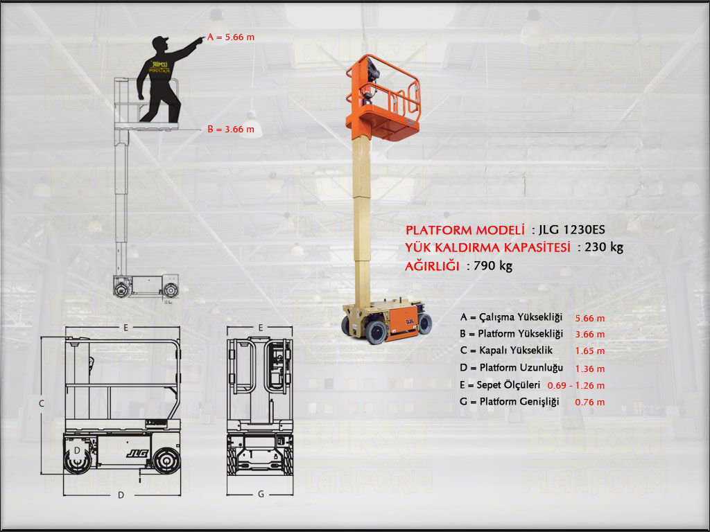 Dikey Manlift 6 Metrelik